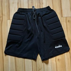 Diadora vintage soccer shorts with padded sides